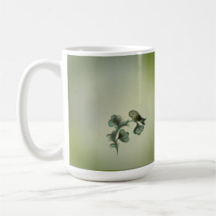 Mug Autocollants d'oiseaux verts