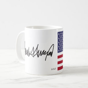 Mug Autographe du président Donald Trump 2025