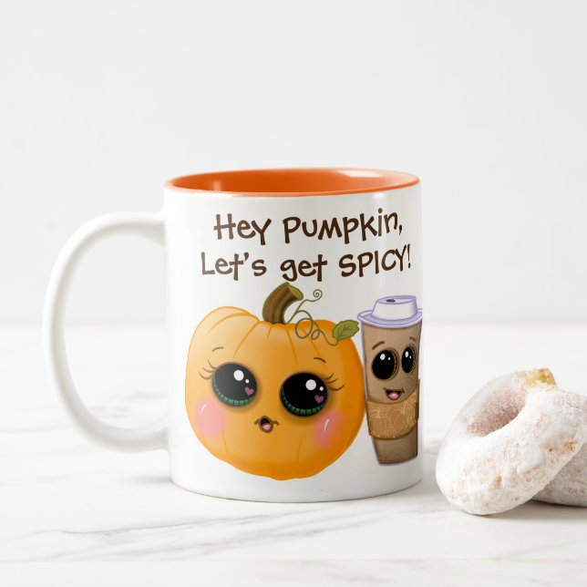 Mug automnal « Let's Get Spicy » au doux parfum de (Avec donut)