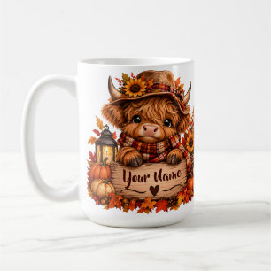 Mug Automnal Personnalisé à la Vache Highland