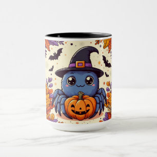 Mug Automne/automne/araignée/sorcière/halloween