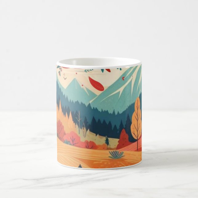 Mug Automne/Automne/feuille/coloré (Centre)