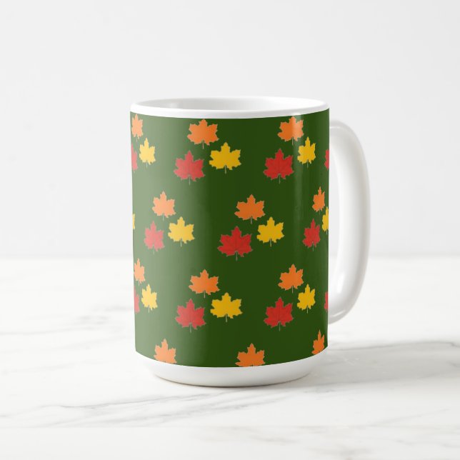 Mug Automne/automne/Mug feuille (Devant droit)