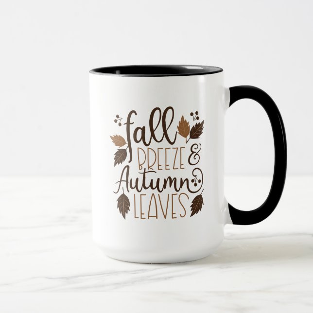 Mug Automne Breeze Feuilles d'automne (Droite)