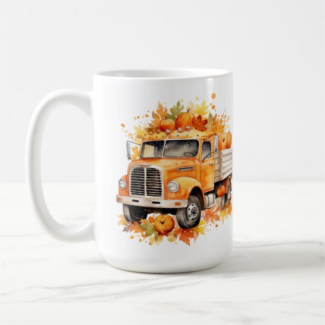 Mug Automne - Camion Automne (Gauche)