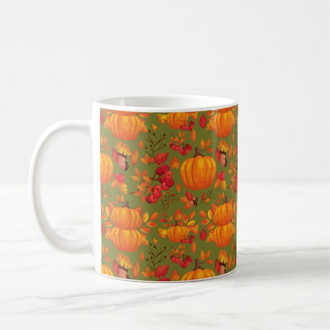 Mug Automne citrouille (Gauche)