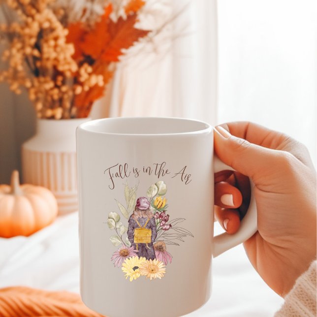 Mug Automne dans l'air Boho personnalisé aquarelle (Créateur téléchargé)