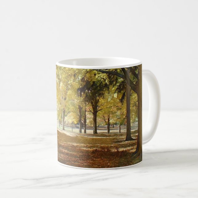 Mug Automne dans le parc stylisé (Devant droit)