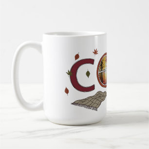 Mug Automne Design cosy avec Feuilles en chute
