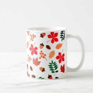 Mug automne, feuille, motif