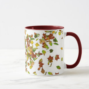 Mug AUTOMNE / FEUILLES D'AUTOMNE, Blanc