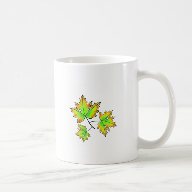 Mug Automne Feuilles élégant automne botanique (Droite)