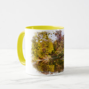 Mug Automne Jaune Réflexion du parc