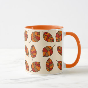 Mug Automne laisse le Motif feuille rouge sur n'import