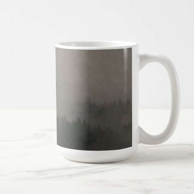 Mug Automne Moods Misty Forest Photo Art Nature Scène (Droite)