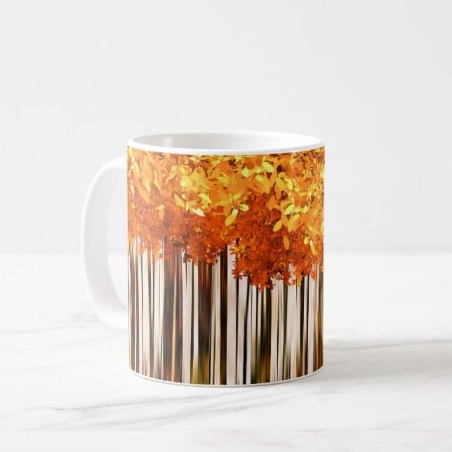 Mug automne oranger érable forêt automne bois d'automn (Devant gauche)