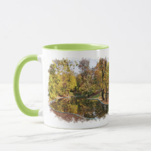 Mug Automne Parc Jaune arbres réflexion