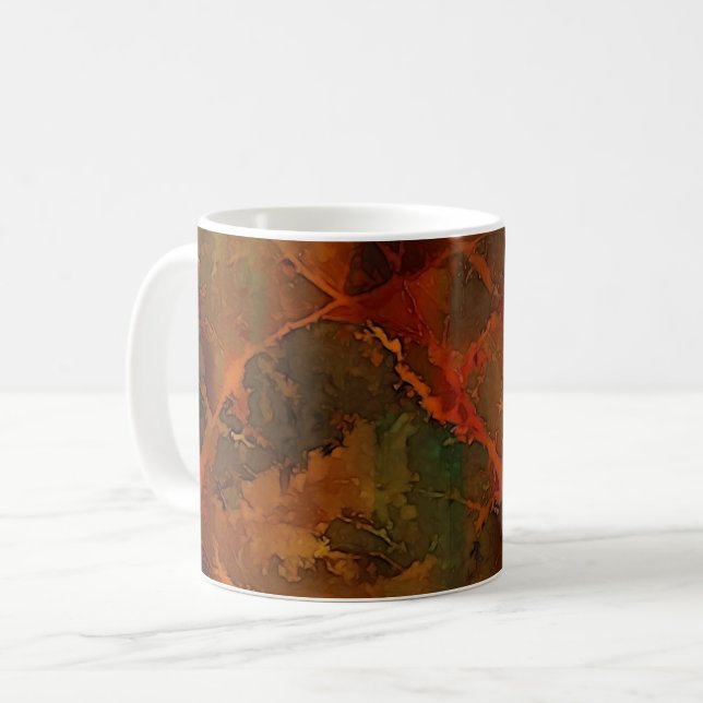 Mug Automne profond Terre riche automne Abstrait (Devant gauche)
