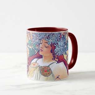 Mug Automne (Quatre Saisons), Alphonse Mucha