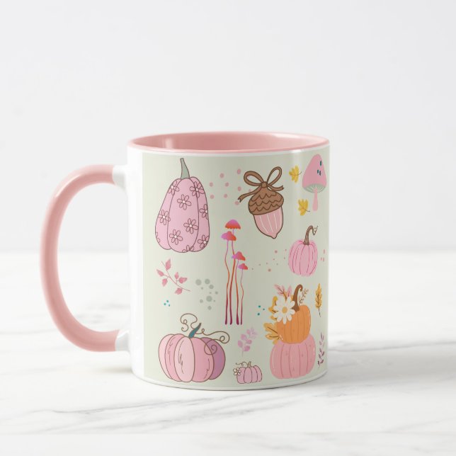 Mug Automne rose (Gauche)
