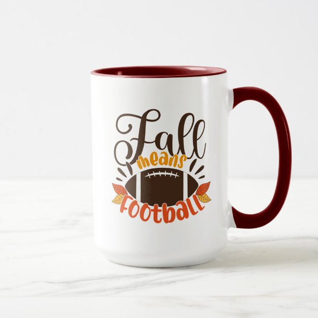 Mug Automne signifie football (Droite)