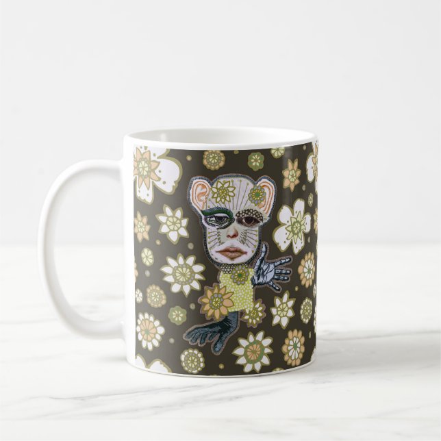 Mug Automne Vert galerie Floral par Natalie Schorr (Gauche)