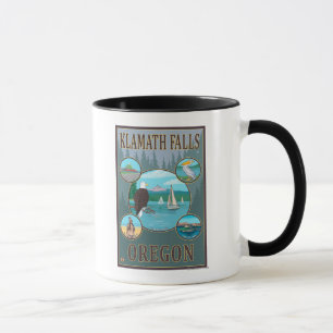 Mug Automnes de Klamath, affiche de voyage