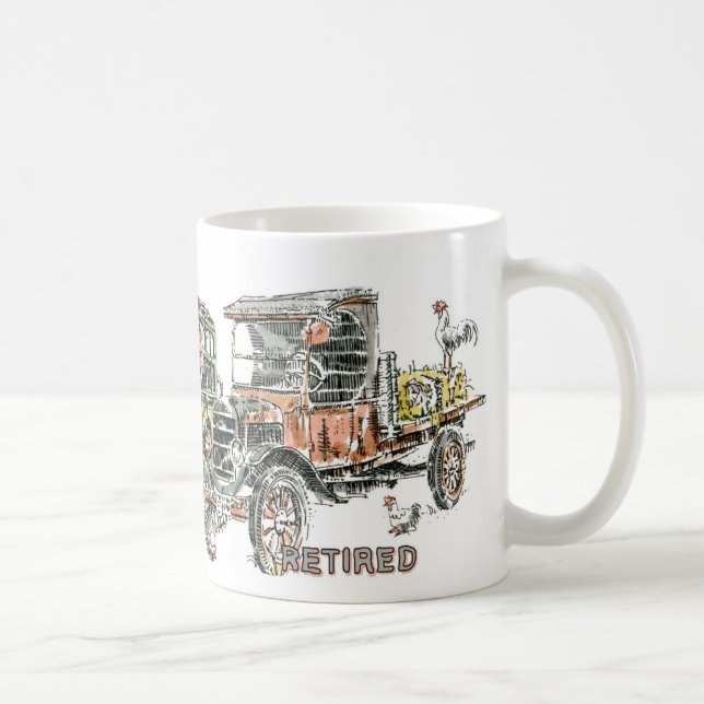 Mug Automobile : Véhicules délabrés (Droite)