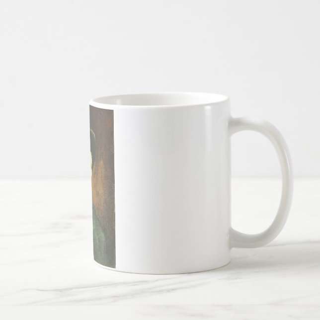 Mug Autoportrait avec Casquette de couleur foncée (Droite)