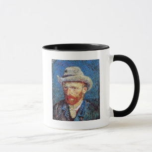Mug Autoportrait de Vincent Van Gogh au chapeau de feu