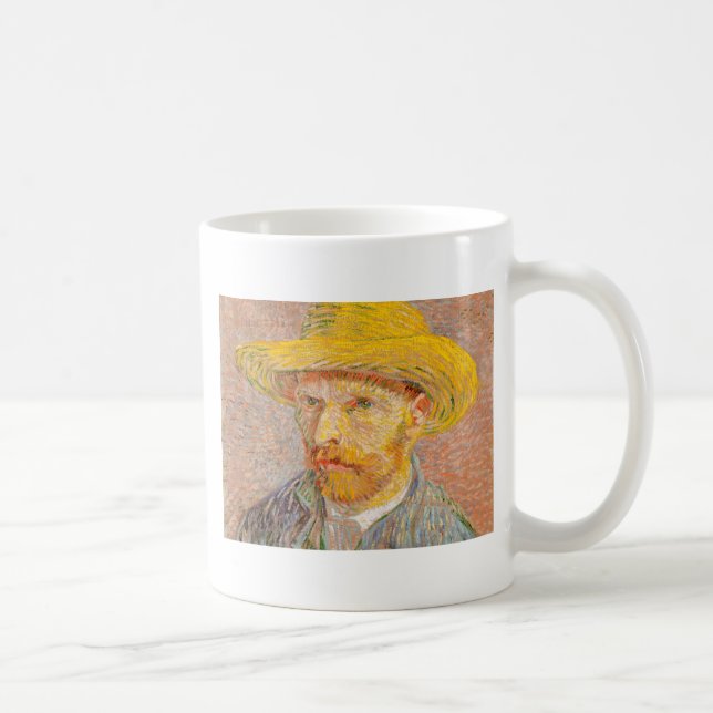 Mug Autoportrait de Vincent Van Gogh avec chapeau de p (Droite)