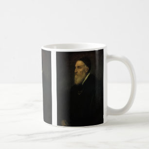 Mug Autoportrait par Titien, Art Renaissance Vintage