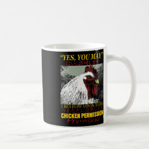 Mug Autorisation de poulet Coq japonais vintage _1