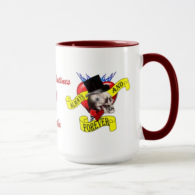 Mug Autre gothique rockabilisme Valentines (Droite)