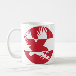 Mug Autriche Aigle noire Drapeau animal national autri