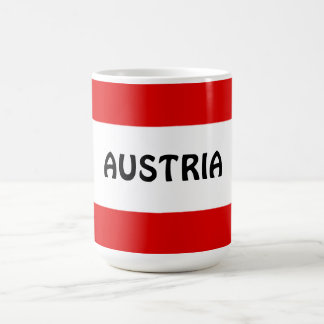 Mug Autriche, drapeau