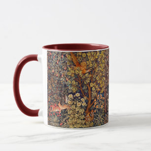 Mug AUTUMN FOREST ANIMALS Haricots, faisan, Brown Flor