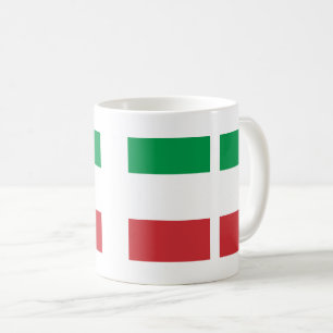 Mug aux couleurs italienne stylisées.