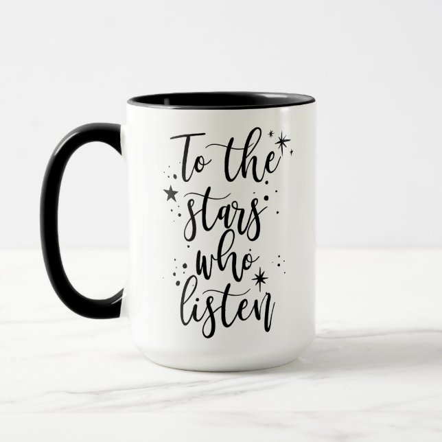 Mug Aux étoiles qui écoutent (Gauche)