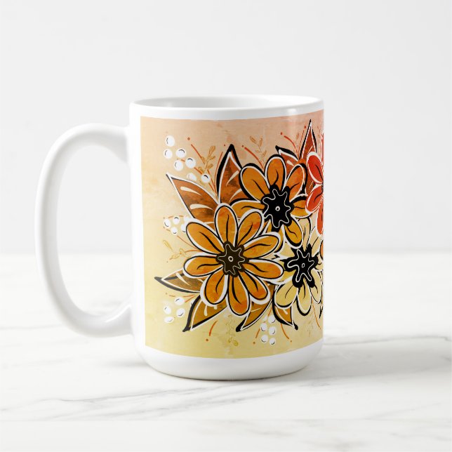 Mug aux fleurs d'automne (Gauche)
