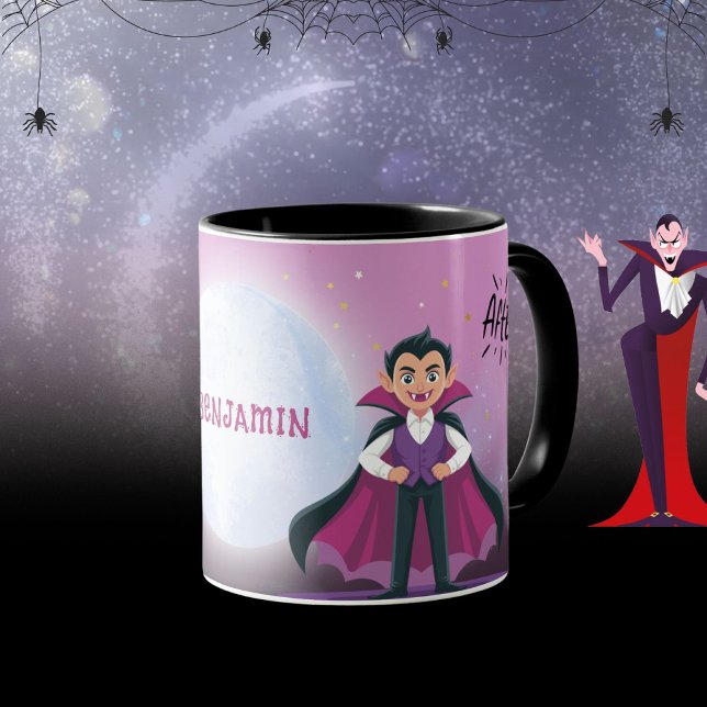 Mug Avant Après Chauve-Souris En Vampire Halloween (Before and After Bat to Vampire Halloween Mug ©Susanne Sachers - Sunny Mind 🌞)