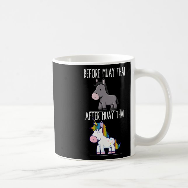 Mug Avant Après Muay Thai Unicorn Fighter Boxe (Droite)