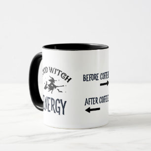 Mug Avant et après Coffee Witch Energy