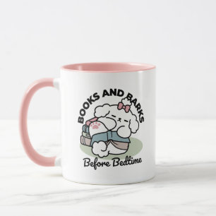 Mug Avant le coucher avec ma chienne - Livre et Amoure