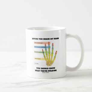 Mug Avant que vous serriez ma main sachez ce que vous