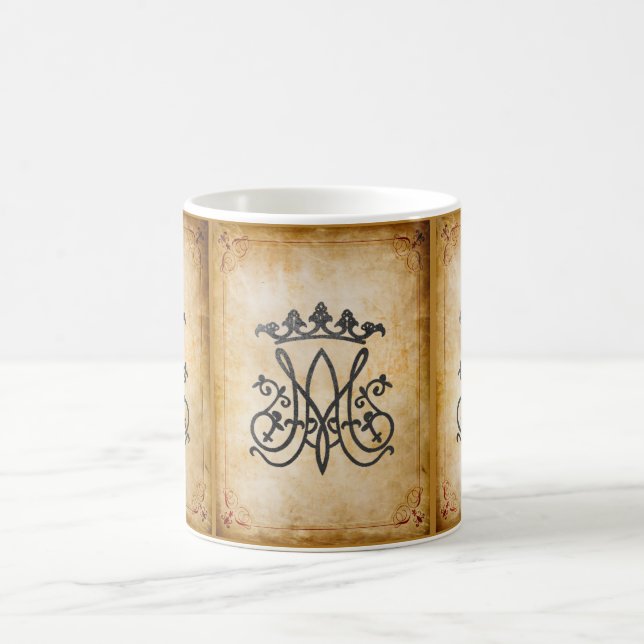 Mug Ave Maria Monogram (Centre)