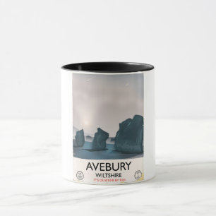 Mug Avebury, Wiltshire Cercle de pierres voyage vintag