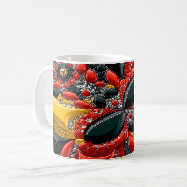 Mug avec Allemagne Couleurs Design (Devant gauche)