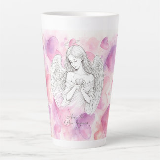 Mug avec ange et cœur – Cadeau amour éternel