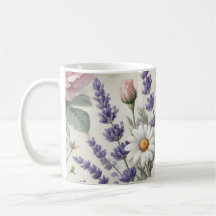 Mug avec aquarelle motif floral 2/6